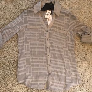 Dressy Long Sleeve Button up Top